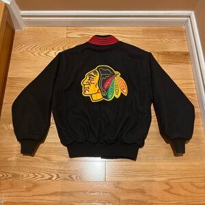 Vintage black hawks jacket
